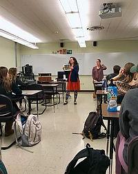 Helen Cantero and Maria Lopez giving EEL training to the WWU Student Teaching class.